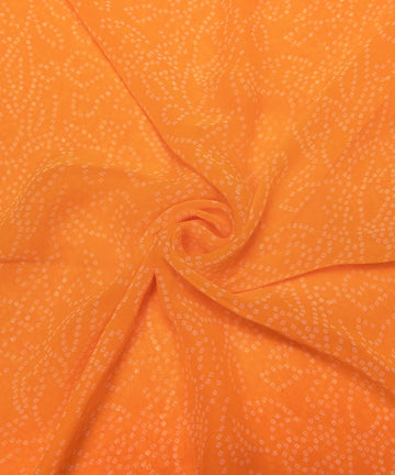 Bandhani printed Georgette fabric